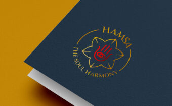 Hamsa logo and business card